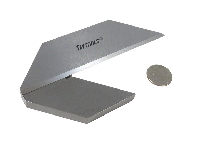Taytools 469492 3 Inch Machinist Center Finder Square Tool Steel with Tapered Pinned Joint Overall Length 5-3/4 Inches - Image 1